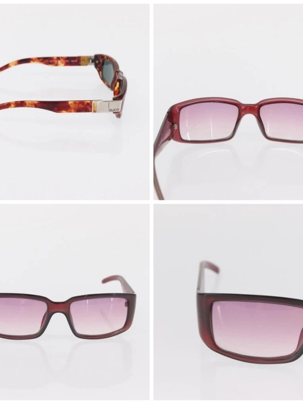 Christian Dior Gucci Glasses Sunglasses metal plastic 6 Set Brown Auth 168796 - Picture 13 of 15